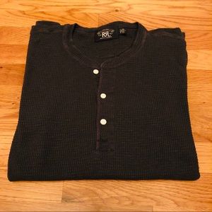 Ralph Lauren Double RL Dark Long Sleeve Henley